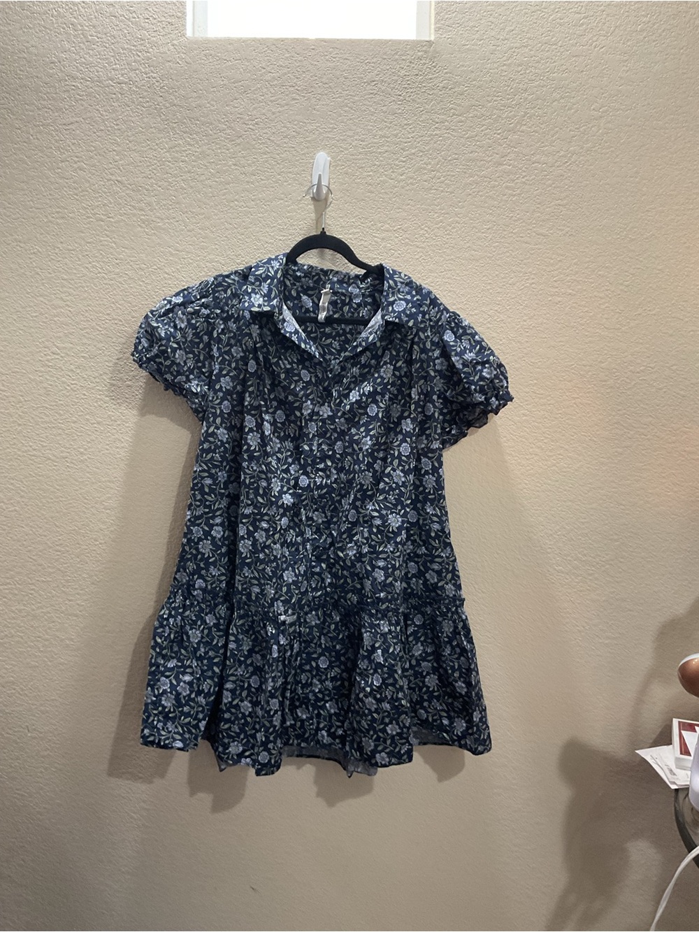 torrid Navy Floral Collared Mini Dress